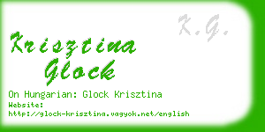 krisztina glock business card